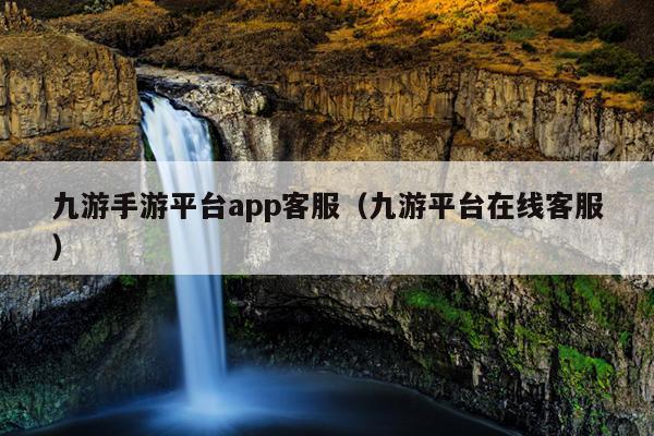 九游手游平台app客服（九游平台在线客服）