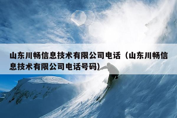 山东川畅信息技术有限公司电话（山东川畅信息技术有限公司电话号码）