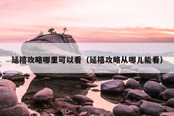 延禧攻略哪里可以看（延禧攻略从哪儿能看）