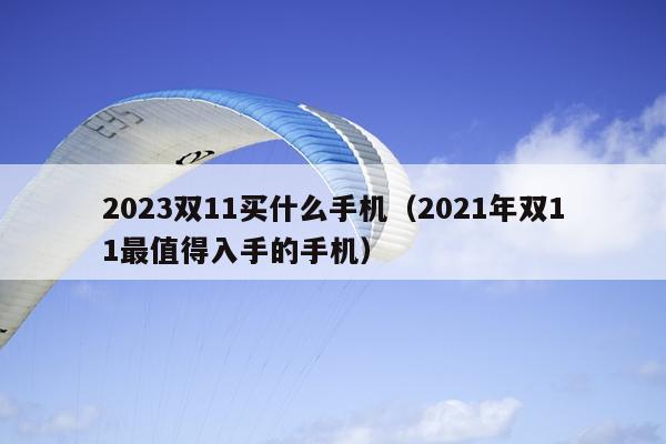 2023双11买什么手机（2021年双11最值得入手的手机）