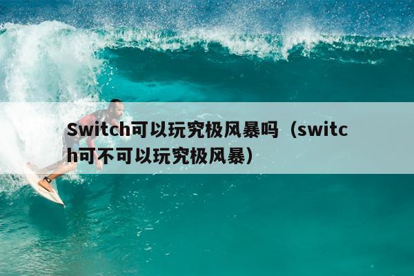 Switch可以玩究极风暴吗（switch可不可以玩究极风暴）