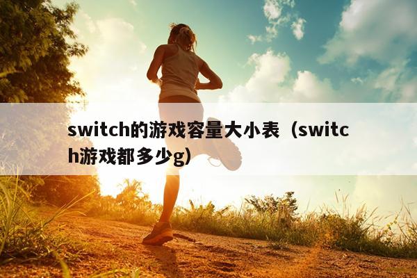 switch的游戏容量大小表（switch游戏都多少g）