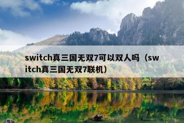 switch真三国无双7可以双人吗（switch真三国无双7联机）