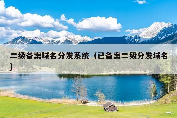 二级备案域名分发系统（已备案二级分发域名）