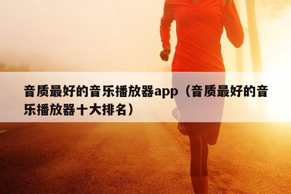 音质最好的音乐播放器app（音质最好的音乐播放器十大排名）