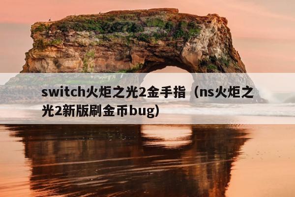 switch火炬之光2金手指（ns火炬之光2新版刷金币bug）