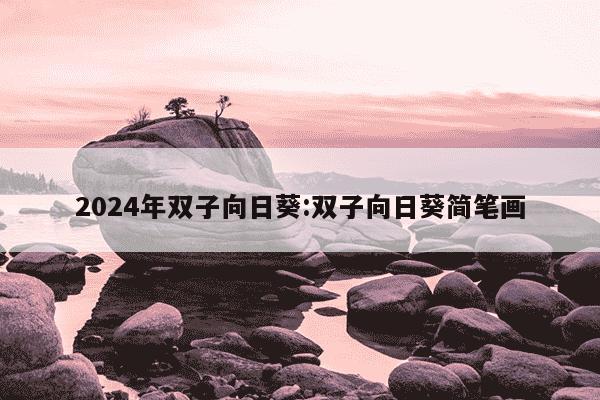 2024年双子向日葵:双子向日葵简笔画