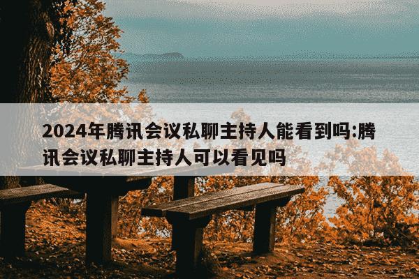 2024年腾讯会议私聊主持人能看到吗:腾讯会议私聊主持人可以看见吗