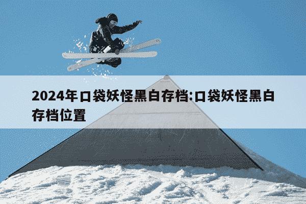 2024年口袋妖怪黑白存档:口袋妖怪黑白存档位置