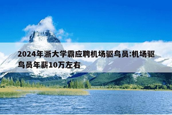 2024年浙大学霸应聘机场驱鸟员:机场驱鸟员年薪10万左右