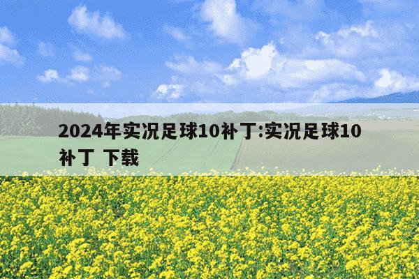 2024年实况足球10补丁:实况足球10补丁 下载