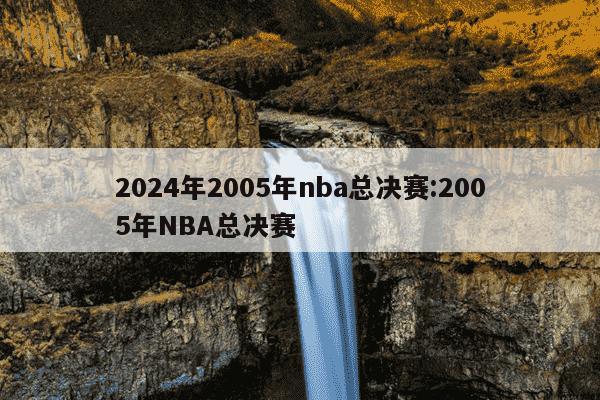 2024年2005年nba总决赛:2005年NBA总决赛