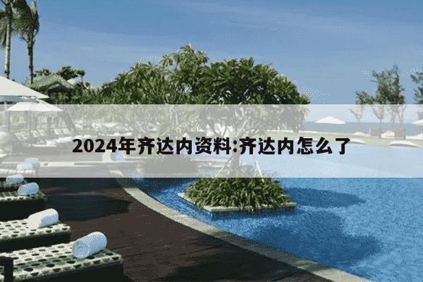 2024年齐达内资料:齐达内怎么了