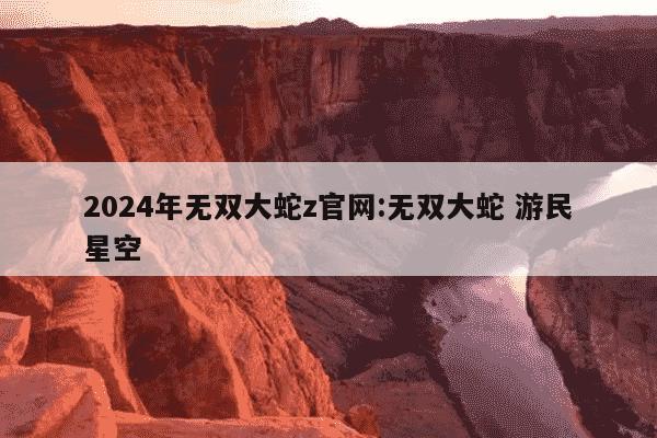 2024年无双大蛇z官网:无双大蛇 游民星空