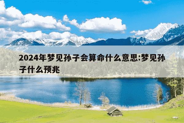 2024年梦见孙子会算命什么意思:梦见孙子什么预兆