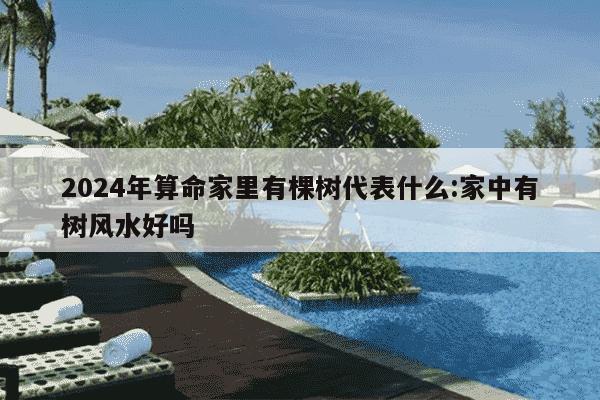 2024年算命家里有棵树代表什么:家中有树风水好吗