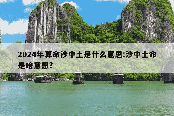 2024年算命沙中土是什么意思:沙中土命是啥意思?