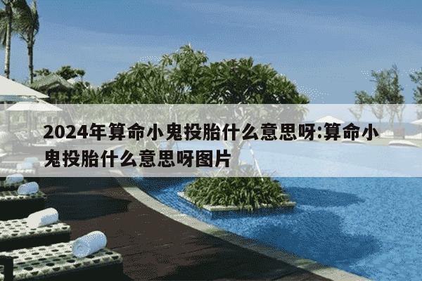 2024年算命小鬼投胎什么意思呀:算命小鬼投胎什么意思呀图片