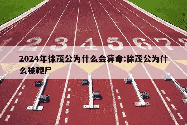 2024年徐茂公为什么会算命:徐茂公为什么被鞭尸