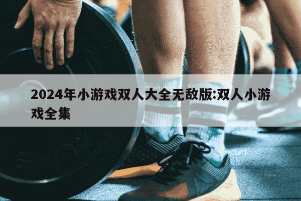 2024年小游戏双人大全无敌版:双人小游戏全集