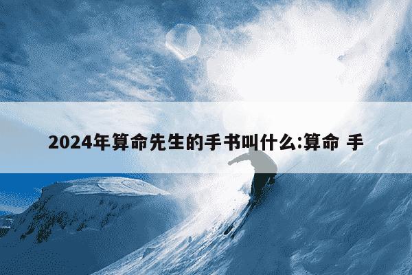 2024年算命先生的手书叫什么:算命 手