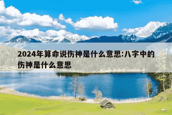 2024年算命说伤神是什么意思:八字中的伤神是什么意思